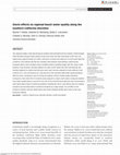 Research paper thumbnail of Storm effects on regional beach water quality along the southern California shoreline