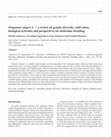 Origanum vulgare L. – a review on genetic diversity, cultivation, biological activities and perspectives for molecular breeding Cover Page