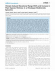 Climate-induced elevational range shifts and increase in plant species richness in a Himalayan biodiversity epicentre Cover Page