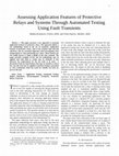 Research paper thumbnail of Assessing application features of protective relays and systems through automated testing using fault transients