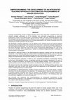 Research paper thumbnail of Simprogramming: The Development of an Integrated Teaching Approach for Computer Programming in Higher Education