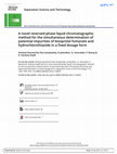 Research paper thumbnail of A novel reversed-phase liquid chromatographic method for the simultaneous determination of potential impurities of bisoprolol fumarate and hydrochlorothiazide in a fixed dosage form