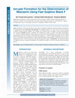 Research paper thumbnail of Ion-pair Formation for the Determination of Mianserin Using Fast Sulphon Black F