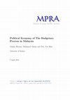 Research paper thumbnail of Political Economy of the Budgetary Process in Malaysia