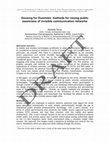 Research paper thumbnail of Dousing for Dummies: methods for raising public awareness of invisible communication networks