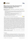 Research paper thumbnail of Improvement of CoCr Alloy Characteristics by Ti-Based Carbonitride Coatings Used in Orthopedic Applications