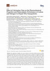 Research paper thumbnail of Effect of Calcination Time on the Physicochemical Properties and Photocatalytic Performance of Carbon and Nitrogen Co-Doped TiO2 Nanoparticles