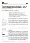 Research paper thumbnail of Corrosion Improvement of 304L Stainless Steel by ZrSiN and ZrSi(N,O) Mono- and Double-Layers Prepared by Reactive Cathodic Arc Evaporation