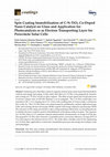 Research paper thumbnail of Spin Coating Immobilisation of C-N-TiO2 Co-Doped Nano Catalyst on Glass and Application for Photocatalysis or as Electron Transporting Layer for Perovskite Solar Cells