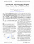 Using Decision Tree Classification Models to Predict Payment Type in NYC Yellow Taxi Cover Page