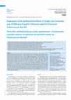 Research paper thumbnail of Evaluation of the Antibacterial Effects of Single and Combined use of Different Irrigation Solutions Against Intracanal Enterococcus Faecalis