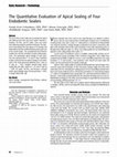 Research paper thumbnail of The quantitative evaluation of apical sealing of four endodontic sealers