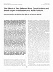 Research paper thumbnail of The effect of two different root canal sealers and smear layer on resistance to root fracture