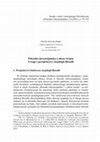 Research paper thumbnail of Filozofia Chrześcijańska a obraz świata. Uwagi z perspektywy socjologii filozofii