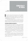 Aditya Mukherjee Democracy in India IIC Quarterly Cover Page