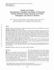 Research paper thumbnail of Reality and Virtual: Hemodynamic Variables and Rating of Perceived Exertion Between Dance Sessions and Active Videogame Just Dance in Women