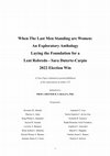 When The Last Men Standing are Women: An Exploratory Anthology Laying the Foundation for a Leni Robredo and Sara Duterte-Carpio 2022 Victory Cover Page