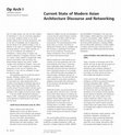 Research paper thumbnail of Current State of Modern Asian Architecture Discourse and Networking