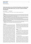 Research paper thumbnail of The Influence of Altitude Training on Selected Blood Parameters and Lactate Curves During Swimming