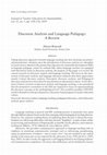 Research paper thumbnail of Discourse Analysis and Language Pedagogy: A Review