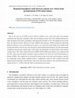 Research paper thumbnail of Regional ionospheric total electron content over Africa from ground-based GNSS observations