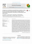 Comparison of individual and pooled faecal samples in sheep for the assessment of gastrointestinal strongyle infection intensity and anthelmintic drug efficacy using McMaster and Mini-FLOTAC Cover Page