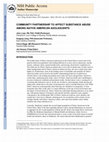 Research paper thumbnail of Community Partnership to Affect Substance Abuse among Native American Adolescents