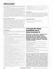 Research paper thumbnail of A first-generation linkage disequilibrium map of human chromosome 22