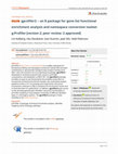 Research paper thumbnail of gprofiler2 -- an R package for gene list functional enrichment analysis and namespace conversion toolset g:Profiler