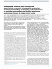 Research paper thumbnail of Relationship between lung function and quantitative computed tomographic parameters of airway remodeling, air trapping, and emphysema in patients with asthma and chronic obstructive pulmonary disease: A single-center study