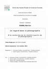 Le regard dans la photographie : à la recherche de la réalité à partir de la photographie Cover Page