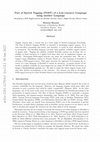 Research paper thumbnail of Part of Speech Tagging (POST) of a Low-resource Language using another Language (Developing a POS-Tagged Lexicon for Kurdish (Sorani) using a Tagged Persian (Farsi) Corpus)