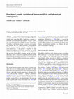 Functional genetic variation of human miRNAs and phenotypic consequences Cover Page