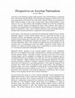 Research paper thumbnail of Perspectives on Assyrian Nationalism