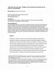 Research paper thumbnail of “We Smoke the Same Pipe”: Religion and Community Home-Based Care for PLWH in Rural Swaziland