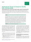 Research paper thumbnail of Bisphosphonate Therapy for Osteoporosis: Benefits, Risks, and Drug Holiday