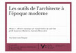 Research paper thumbnail of 2022, May - Paris, École nationale supérieure d'architecture 
de Paris-La Villette - Master Lecture: Les outils de l'architecte à l'époque moderne