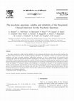 Research paper thumbnail of The psychotic spectrum: validity and reliability of the Structured Clinical Interview for the Psychotic Spectrum