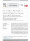 Research paper thumbnail of Safety and effectiveness of biphasic insulin aspart 30 in type 2 diabetes patients switched from biphasic human insulin 30: Results from the Filipino cohort of the A1chieve study