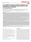 Research paper thumbnail of IL-1 inhibition improves insulin resistance and adipokines in rheumatoid arthritis patients with comorbid type 2 diabetes