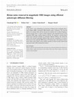 Research paper thumbnail of Rician noise removal in magnitude MRI images using efficient anisotropic diffusion filtering