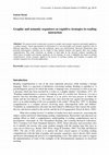 Research paper thumbnail of Graphic and semantic organizers as cognitive strategies in reading instruction