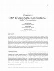 Chapter 4 ERP System Selection Criteria : SMEs ’ Perceptions Cover Page