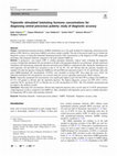 Research paper thumbnail of Triptorelin stimulated luteinizing hormone concentrations for diagnosing central precocious puberty: study of diagnostic accuracy