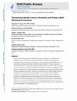 Research paper thumbnail of Transactional eHealth Literacy: Developing and Testing a Multi-Dimensional Instrument