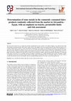 Determination of some metals in the commonly consumed dairy products randomly collected from the market in Alexandria - Egypt, with an emphasis on toxicity, permissible limits and risk assessment Cover Page