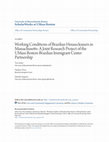 Research paper thumbnail of Working Conditions of Brazilian Housecleaners in Massachusetts: A Joint Research Project of the UMass Boston-Brazilian Immigrant Center Partnership