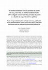 Research paper thumbnail of Do institucionalismo forte às jornadas de junho de 2013, e de volta ao institucionalismo forte: sobre o legado conservador das jornadas de junho e o desafio da esquerda teórico-política