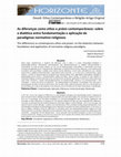 Research paper thumbnail of As diferenças como ethos e práxis contemporâneos: sobre a dialética entre fundamentação e aplicação de paradigmas normativo-religiosos