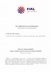 Les indicateurs de performance Cover Page